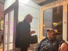 Majitel restaurace a můj přítel Luděk Láryš.
