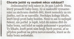 Scan poslední DŮLEŽITÉ části rozhovoru. Nechám se pitvat od doktora Macháčka.